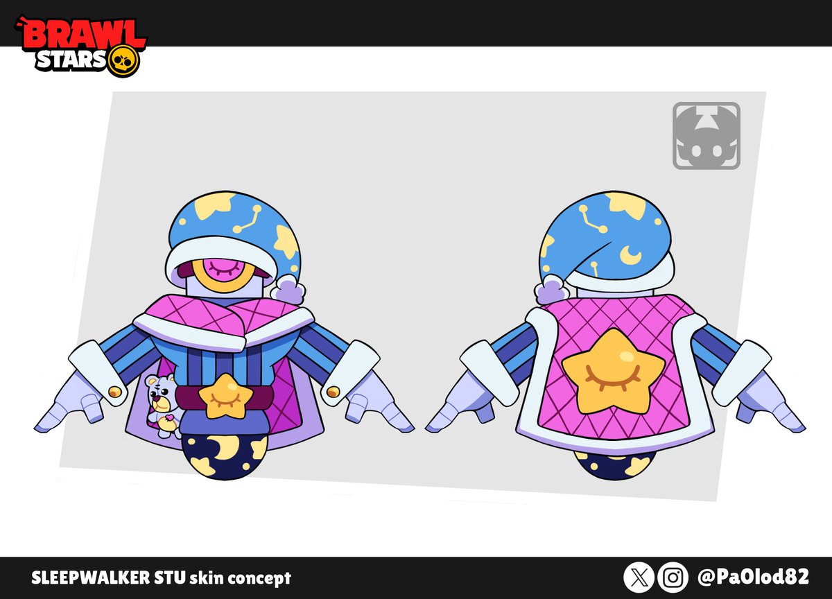 pa0lod82's tweet photo. Sleepwalker Stu!💫
Even someone reckless as stu need to take a nap, even if said naps makes him do stunts in his sleep

this is my submission for #STARLIGHTMAKE
#BrawlStars #BrawlStarsArt #BrawlStarsStU https://t.co/VSX6oRguvl