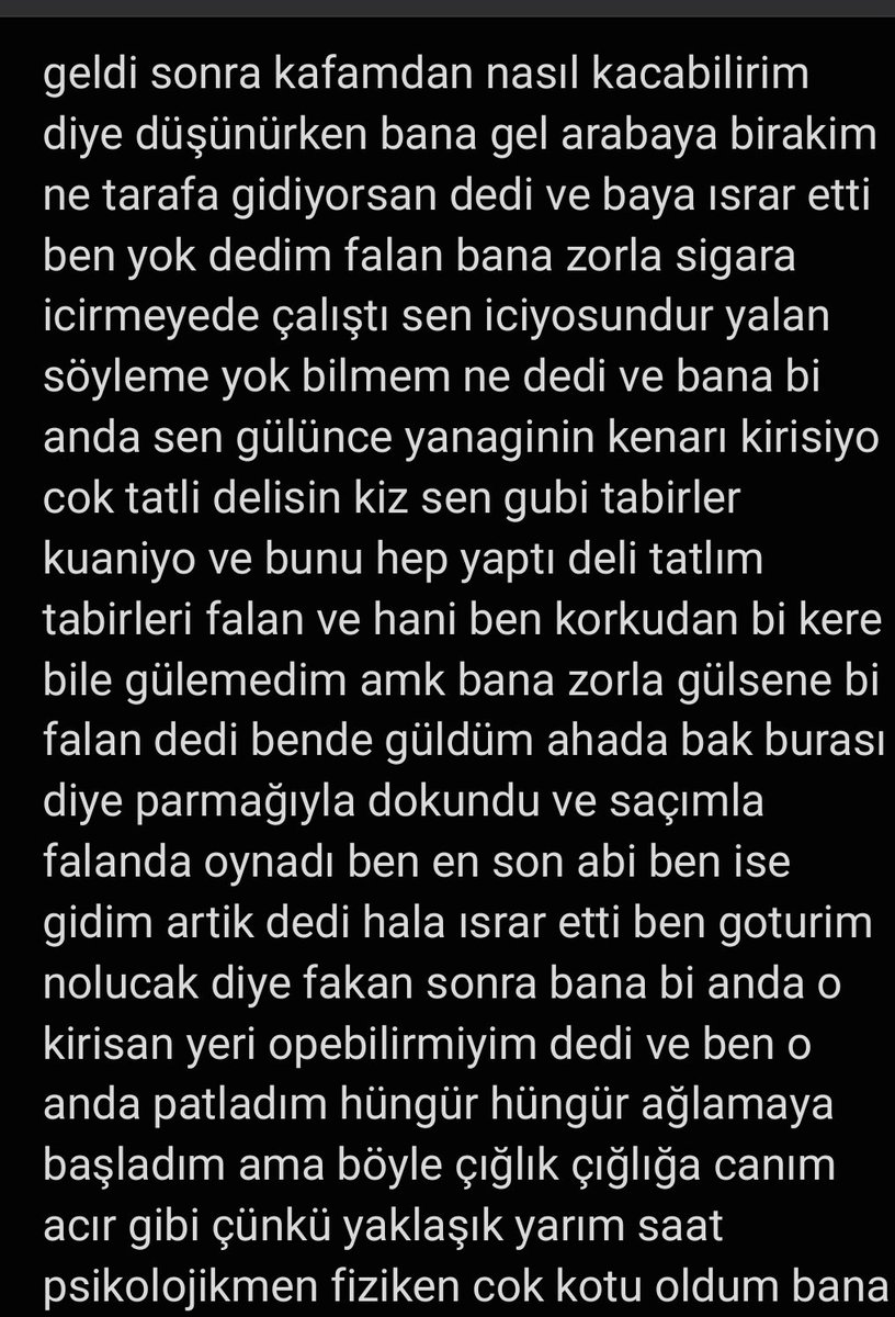 telpismaniye's tweet photo. Bu bir taciz olayıdır bugün ben bunu yaşadıysam yarın sizin ablanız anneniz kardeşiniz teyzeniz halanız kuzeniniz canınızdan biri bunu yasabilir sadece herkes görsün dikkat etsin tek başına gezmesin etmesin istiyorum burada anlatamadığım emin olun daha beterleri var https://t.co/Z1kLqKQNa0