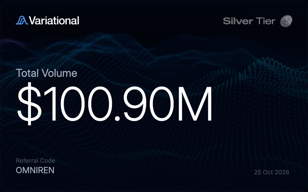 Rencrypta's tweet photo. Reached $100m.

On one hand, you look forward to the big Variational TGE event.

But on the other, there’s a gut feeling that Variational is the last solid, substantial crypto airdrop for cryptans, but after that - nothing. https://t.co/iXp3Smurdz