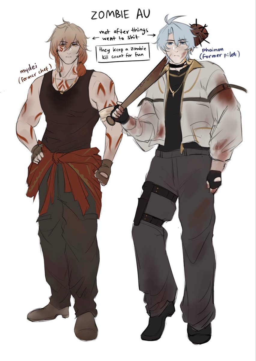 Ruxl110's tweet photo. #Phaidei zombie AU https://t.co/YiUBArusvA