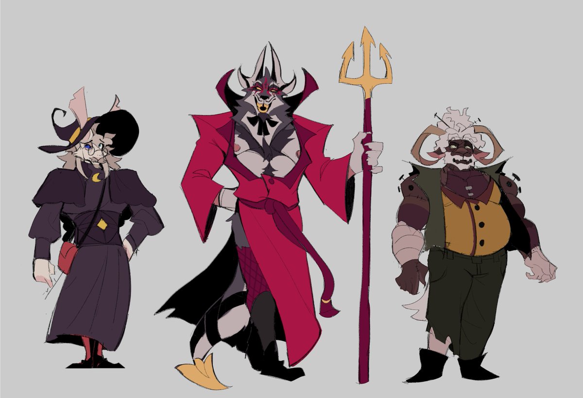 WALNUUTERI's tweet photo. the paradox cast is ready for halloween it seems #furryart #oc #furryoc https://t.co/Sx9IM3I8Cv