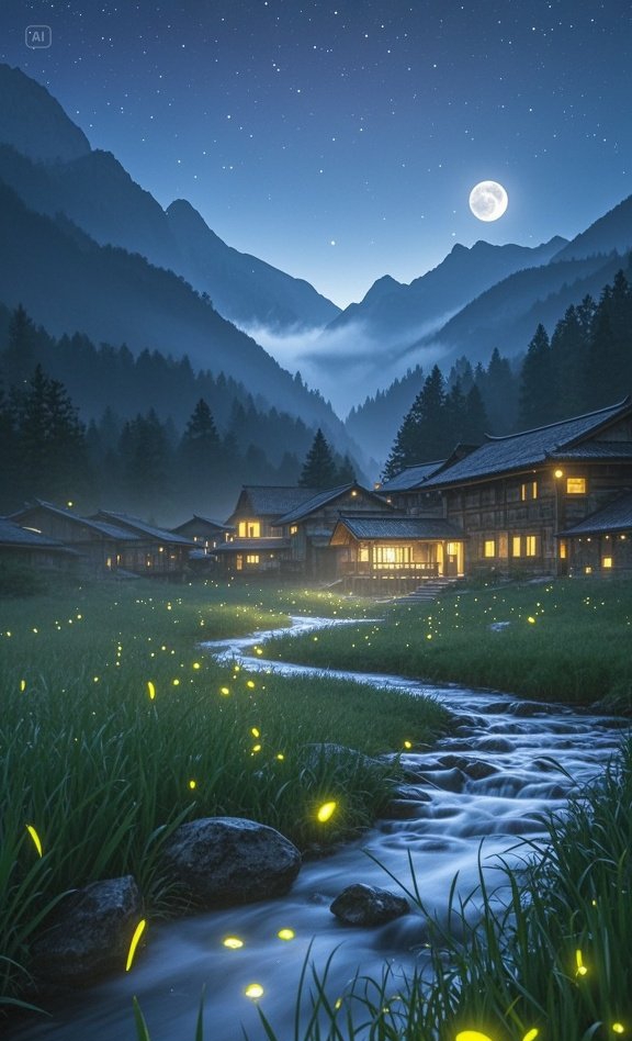 khw8951pokemon's tweet photo. 「夜の窓から差す月の光が、縁の隙間から漏れる細い陽のように、茅舎の煙と共に穏やかに揺れる」， https://t.co/RrSj1J1CXh