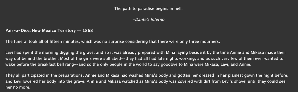 powerwives's tweet photo. i was taught in a writing class to start with a sentence that is shocking or attention grabbing so i do my best to do that every time. here's my favorite opening line i've ever written, tbh. https://t.co/EWigVm7ftO