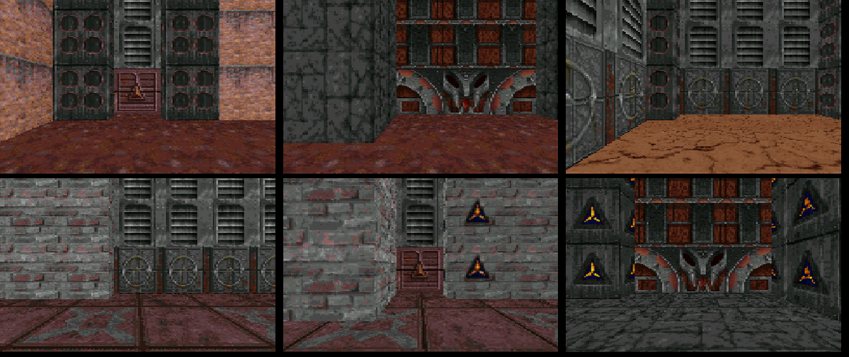 AlexBeyman's tweet photo. #JagRott update, doors implemented with correct above-door wall textures, at the cost of a 1-2 frames per second. Player scale is now correct. Doors open, but instantly, without animations for the moment. #atari #apogee #ClaudeAI https://t.co/YNffTtN1pY