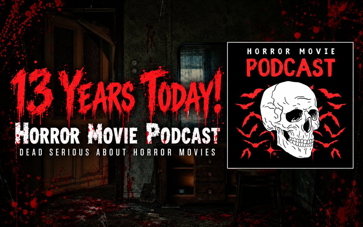 HorrorAvengers's tweet photo. Happy Birthday to Horror Movie Podcast, which launched 13 years ago today! STILL Dead Serious About Horror Movies!  LISTEN:  https://t.co/tTqYZvB9BH  -Jay of the Dead https://t.co/lrWI1q3juy