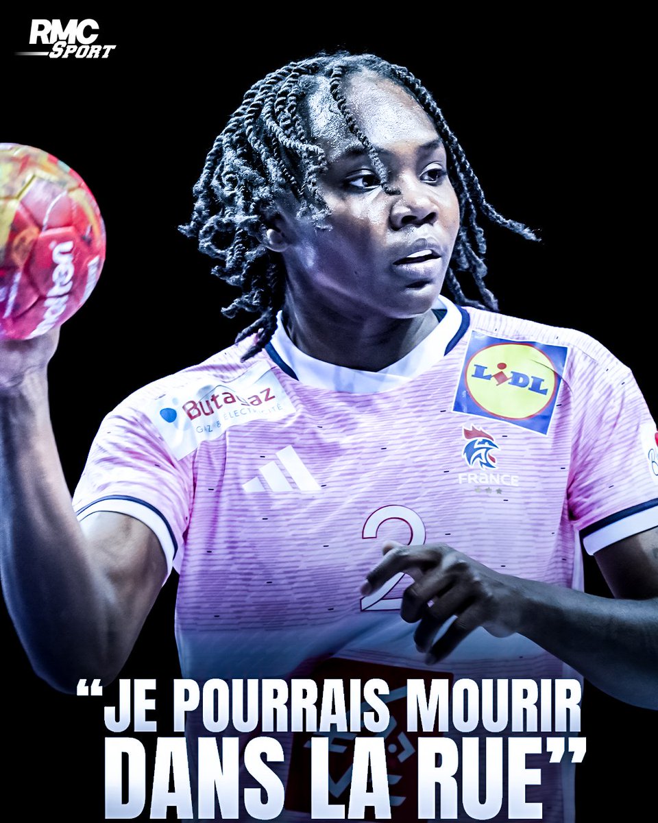 RMCsport's tweet photo. 🗣️❌ "Je pourrais mourir dans la rue de cette France à cause de ma couleur de peau", le message très fort de la handballeuse des Bleues Méline Nocandy après l'attentat raciste à Trappes.

https://t.co/ugHuejS3ch https://t.co/2ELzPrjfvR