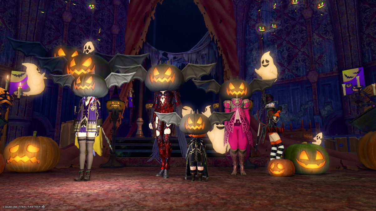 binaryleaf_FF14's tweet photo. 👻ハロウィン撮影会🎃
みんな可愛く&amp;カッコよくハロウィンミラプリ決めてるのに、どこに行ってもふざけてた人がいます。私です🖐️
#FF14 https://t.co/NcjqFzuLWL