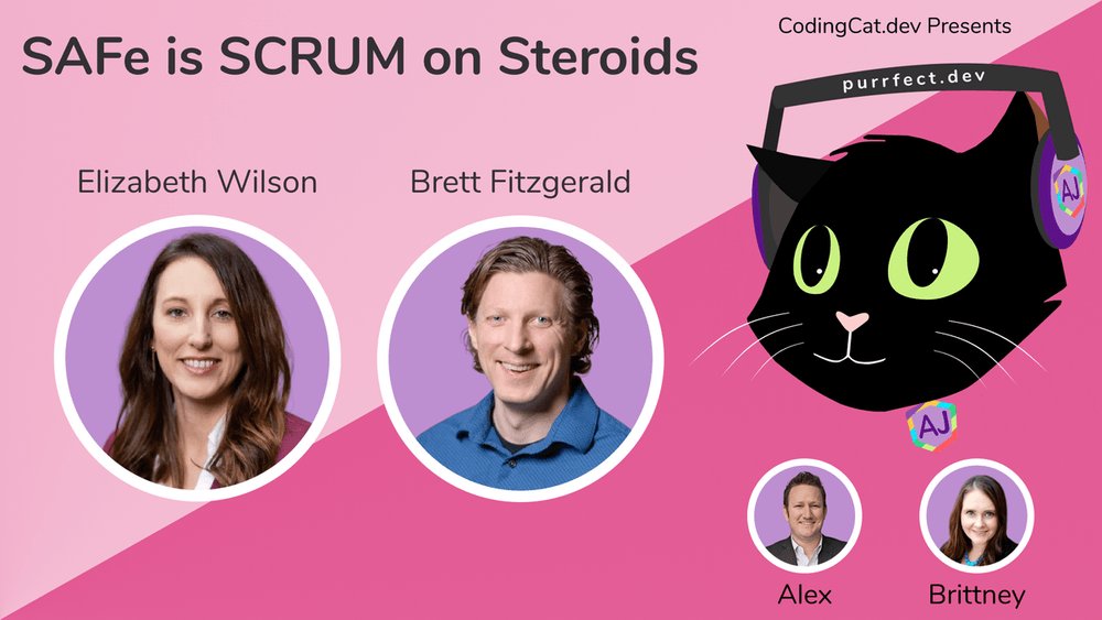 codercatdev's tweet photo. Podcast S1E9 with Elizabeth Wilson (@TruWil), Brett Fitzgerald: SAFe is SCRUM on Steriods

Chatting with Elizabeth Wilson and Brett Fitzgerald about Agile, SCRUM and SAFe practices when building products. https://t.co/0h40x6wkIo