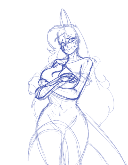 Kegtung's tweet photo. Geeked on demon girl boobs #WIP #OCArt https://t.co/W7VNOfN3W2