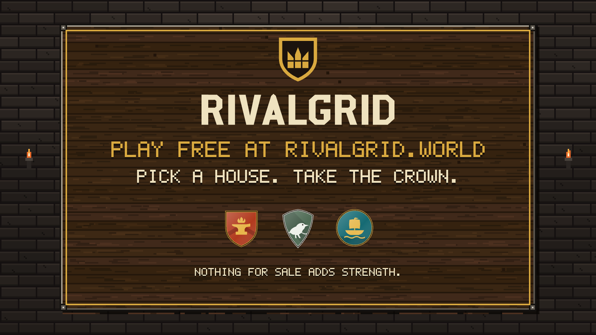 rivalgridworld's tweet photo. Pick a house and take the crown: https://t.co/XiakhLxHBJ

Tell us which house you picked. Forge, Ghost or Tide? https://t.co/9J7WTdRsbQ