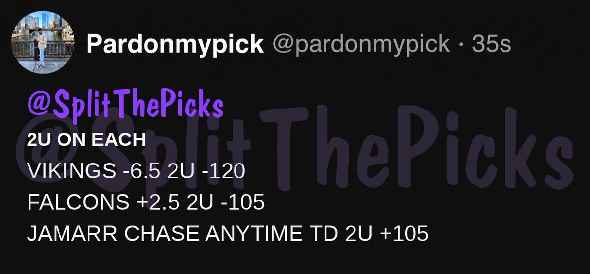 ExclusiveCapper's tweet photo. PardonMyPick https://t.co/8TmVOBV6of