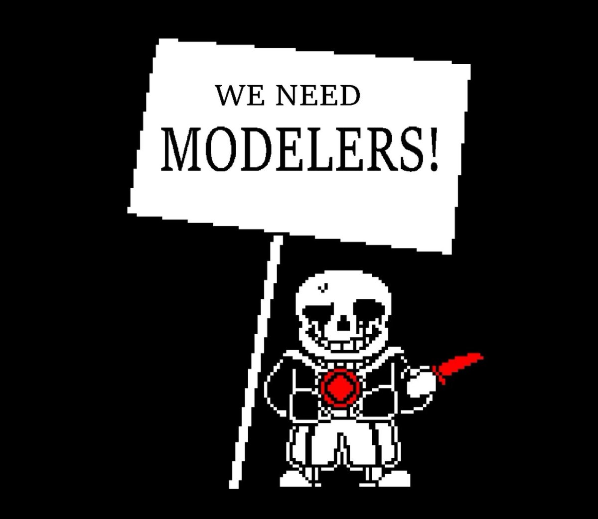 FishSticksy4nf's tweet photo. Undertale: Dusting Away is looking for modelers. If you're a modeler, then say it in the replies and we can talk in DMs. Just remember this is a passion project so you won't be paid. Thanks :3 https://t.co/pupgiB3YL1