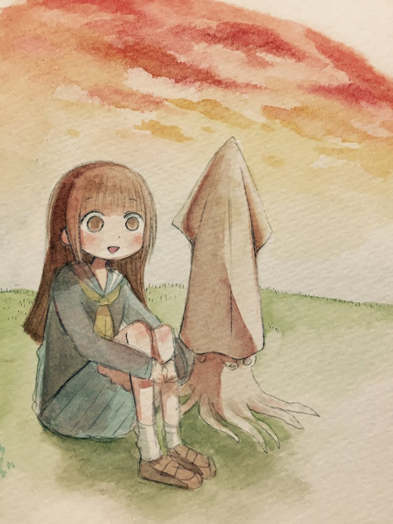 shin_yama3's tweet photo. 高校のとき描いた謎の絵リメイク https://t.co/dgu0ao1JP0