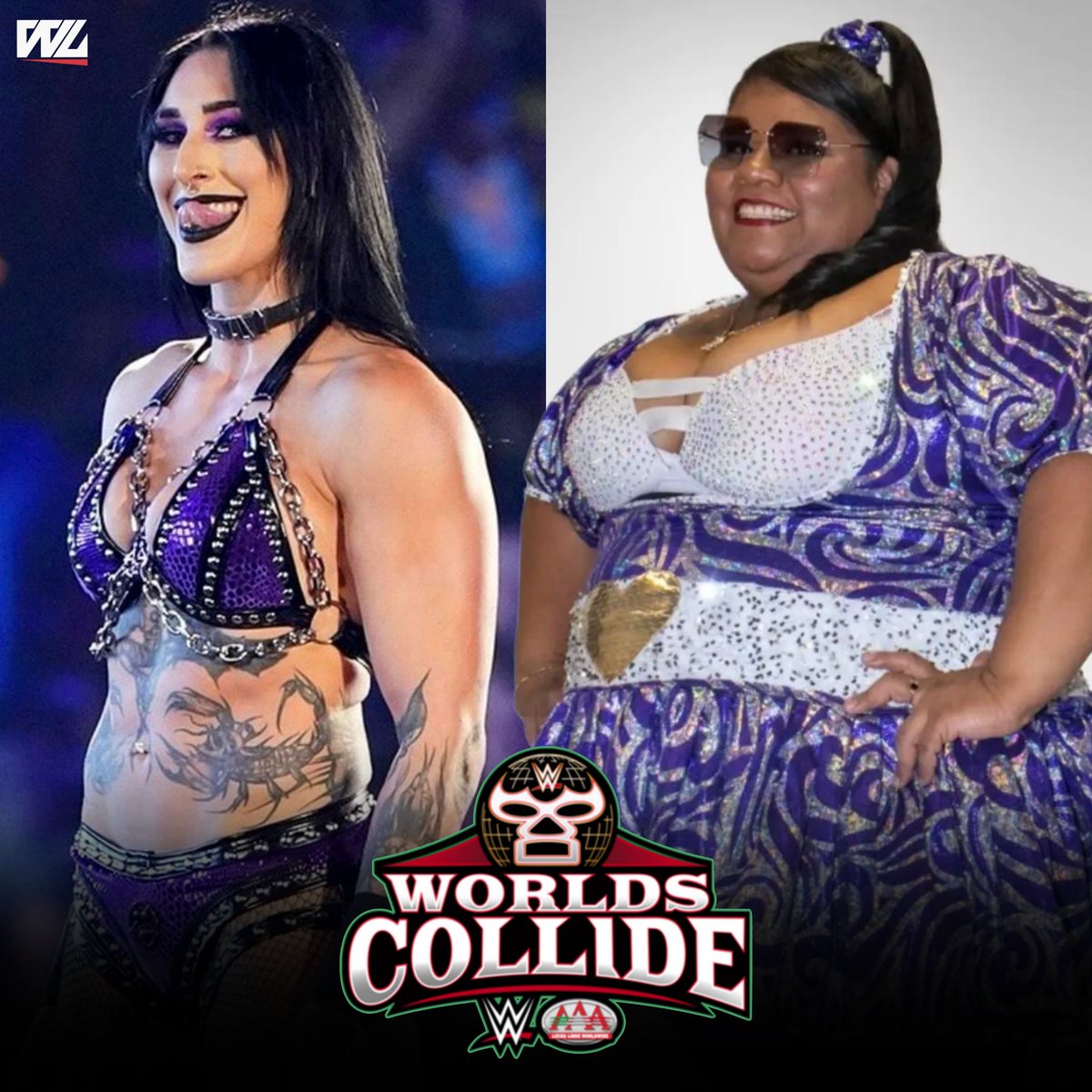 wrestlelamia's tweet photo. Mami vs Big Mami 
World's Collide 2027 🔥😅 https://t.co/dGYZWrgIXa