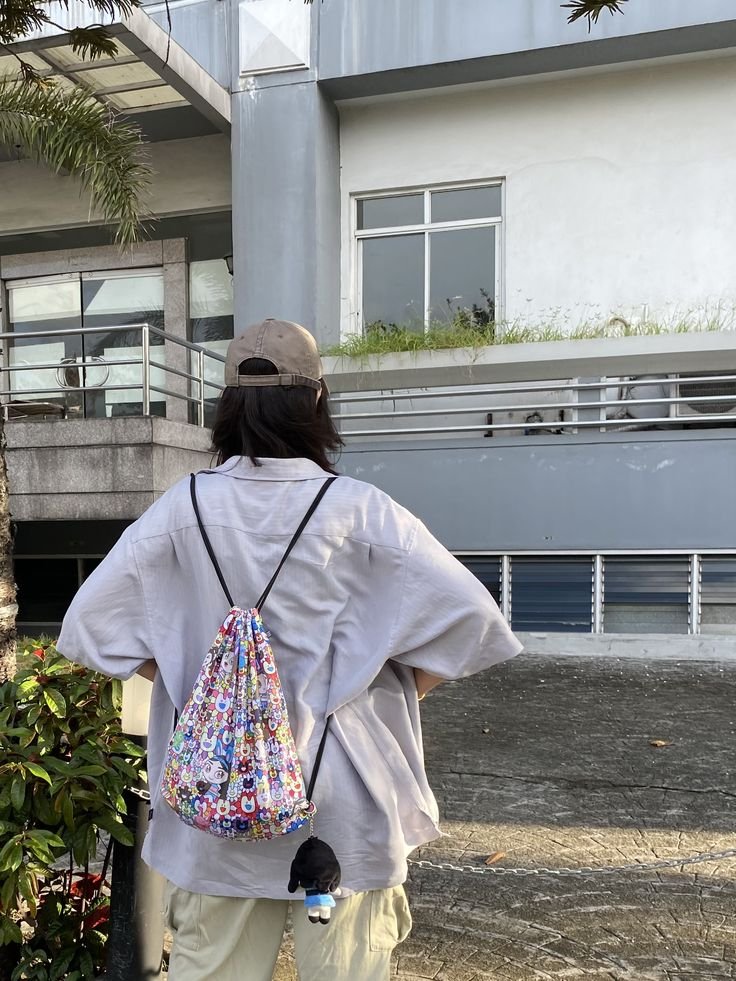 minjiggom's tweet photo. i love it when bunnies casually wear the supernatural drawstring bag like it’s an everyday bag https://t.co/qyLYuO94wl