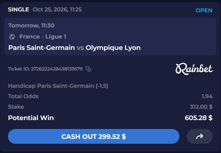 bridgecodex's tweet photo. Lyon might show up with plenty of intensity early on, but PSG's absolute dominance in possession and home-field superiority will quickly put this game out of reach. https://t.co/QhbVTzwdiY