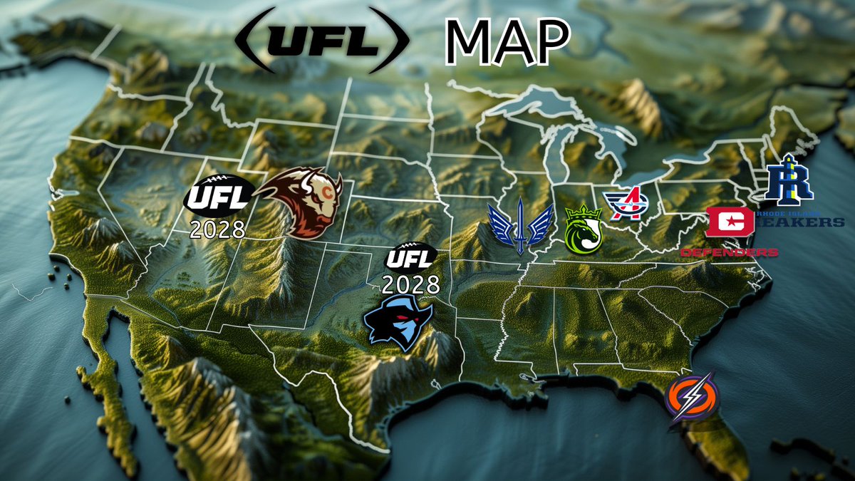 KultOfKaw's tweet photo. IT is Done OUR 2027 UFL MAP https://t.co/cElQKy7eKC
