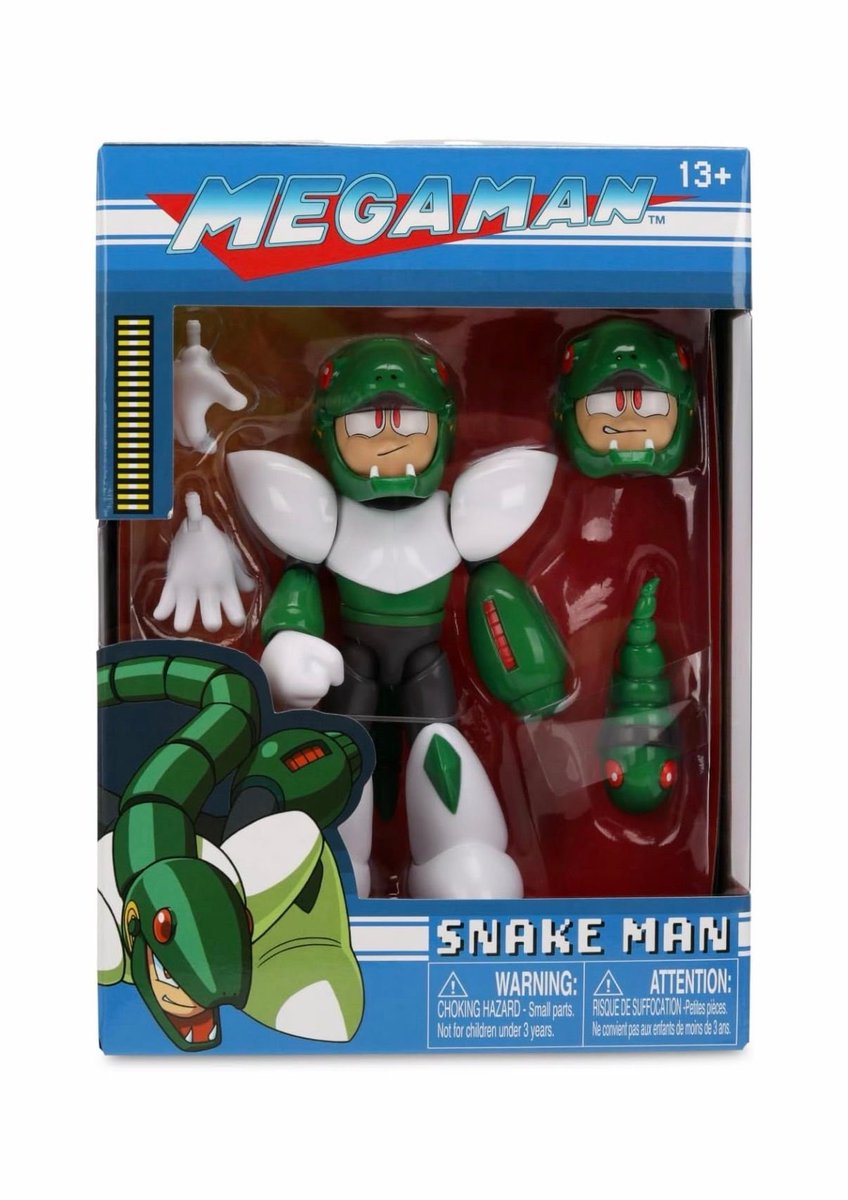 StateOverse's tweet photo. Jada Toys Mega Man Snake Man is currently available on Amazon ($29.99) -  https://t.co/gXKsY8lAiX

Gemini Laser Mega Man may be available but low stock -  https://t.co/3LPryXIIN1 #ad https://t.co/iPy677IhiJ
