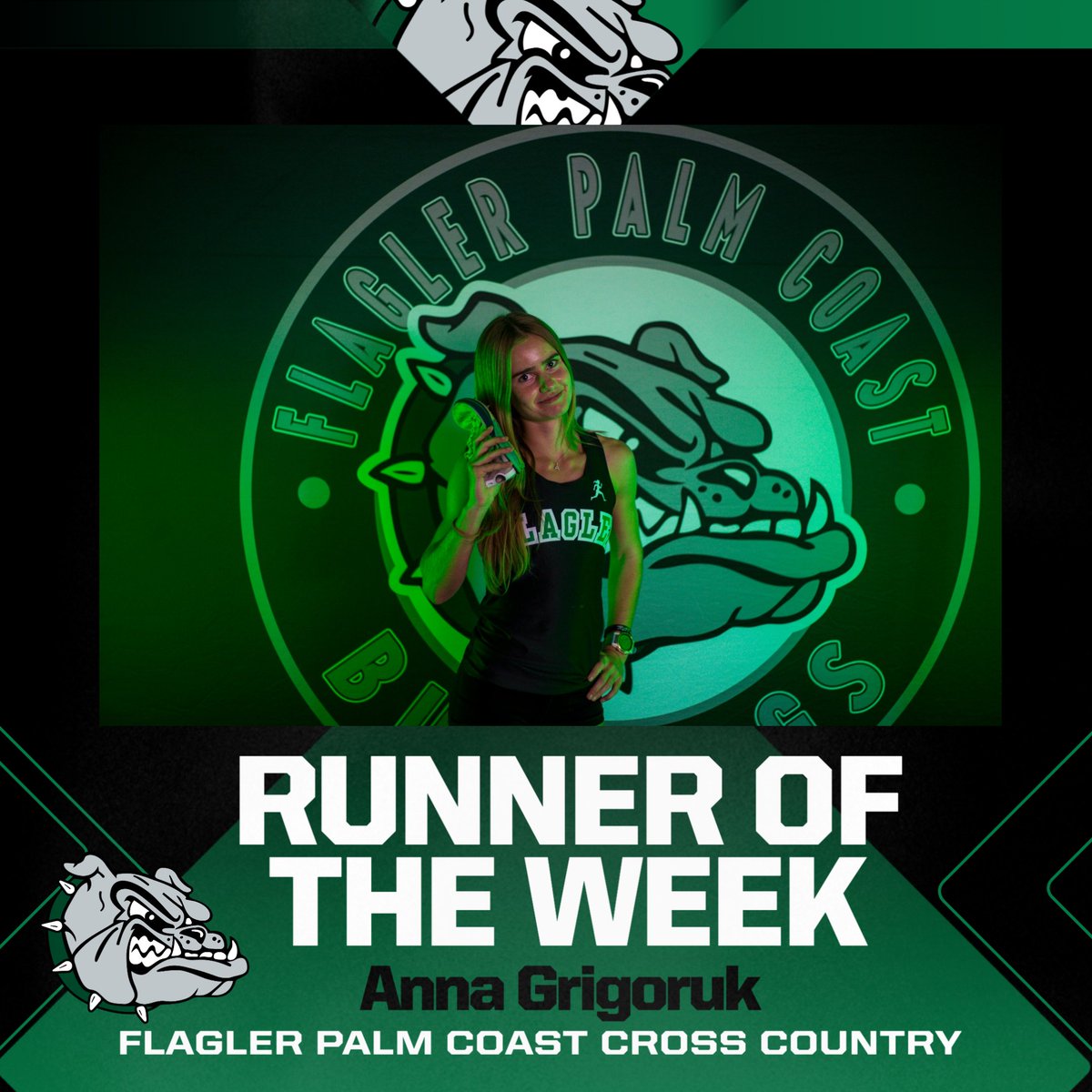 FPCTrackXC's tweet photo. Anna Grigoruk:  The senior led the field at the conference meet from wire to wire to claim the individual title, while leading the team to the conference team title for the 4th
time in 5-years. https://t.co/NSgO1YUr1b