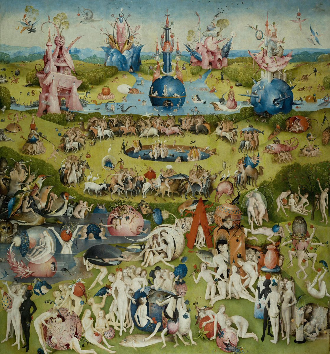 MasterpiecesArc's tweet photo. Hieronymus Bosch
The Garden of Earthly Delights, 1510
 (Central Panel) https://t.co/HlySdsmjvT
