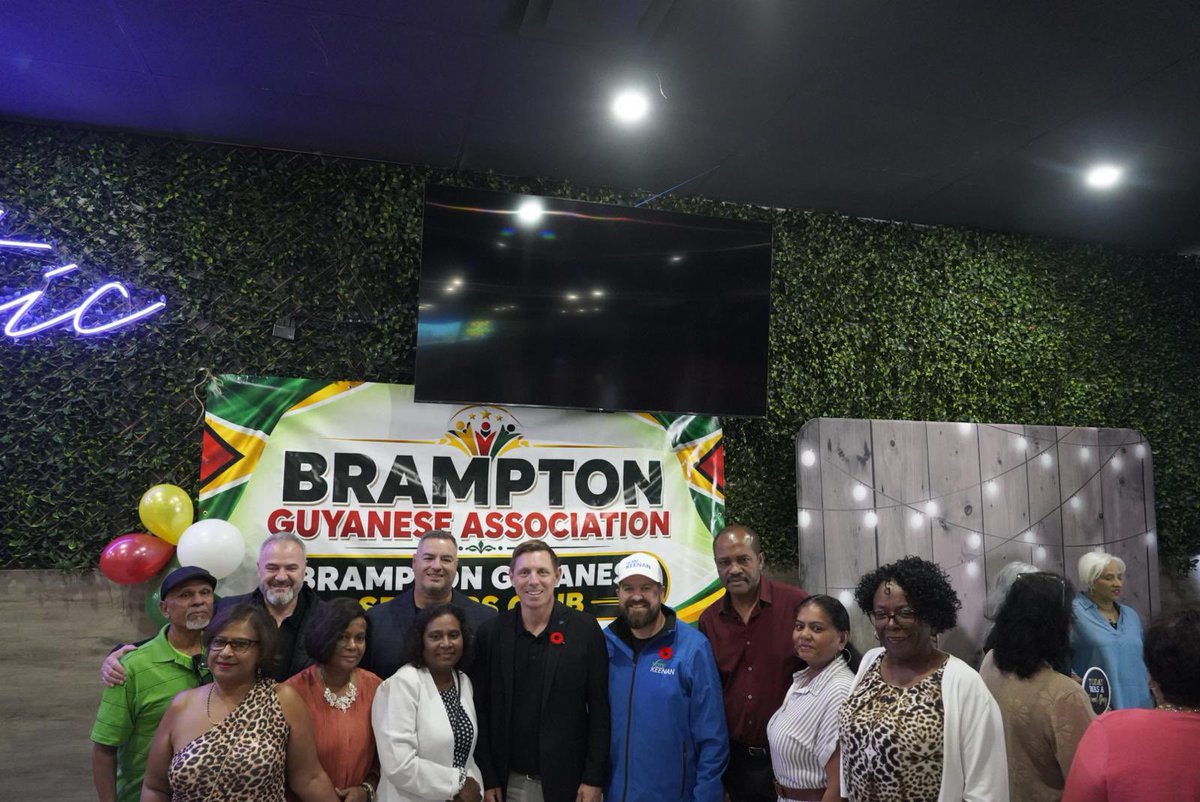 patrickbrownont's tweet photo. Thank you to the Brampton Guyanese Seniors Club for their support! https://t.co/C6HJZpGJL7