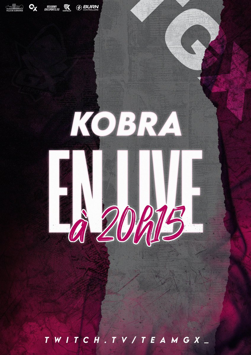 TeamGx_GG's tweet photo. 𝐒𝐭𝐫𝐞𝐚𝐦 𝐓𝐞𝐚𝐦 𝐆𝐗 🎮

Un tour de magie avec @Gx_Kobra ? RDV ce soir.

📺 • https://t.co/keWVcnkf30
⏰ • ~20h15

#TGXWIN 🩷🖤 https://t.co/rYxKq8GhEH