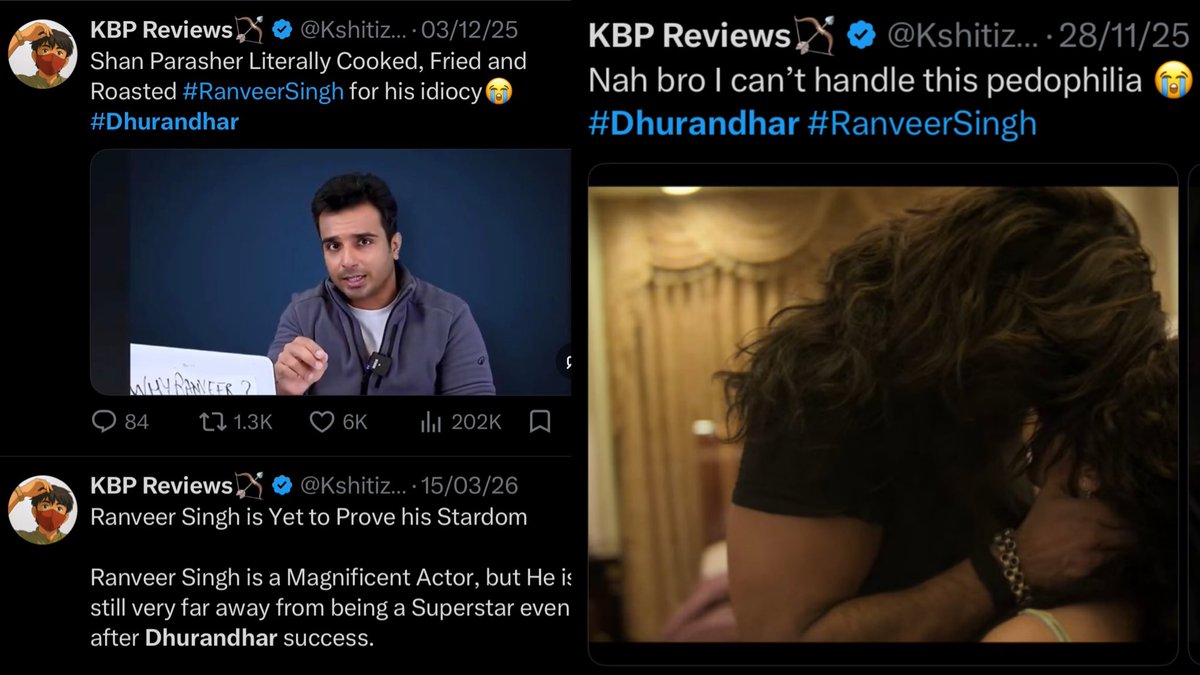DumMarooDum's tweet photo. Same Hate Tweets, Same Pattern, and almost same illogical idiotic take, it’s kinda weird that whenever a Ramayana asset starts getting praise a wave of negativity comes from nowhere. 🤡 https://t.co/pSXtqZlnRl