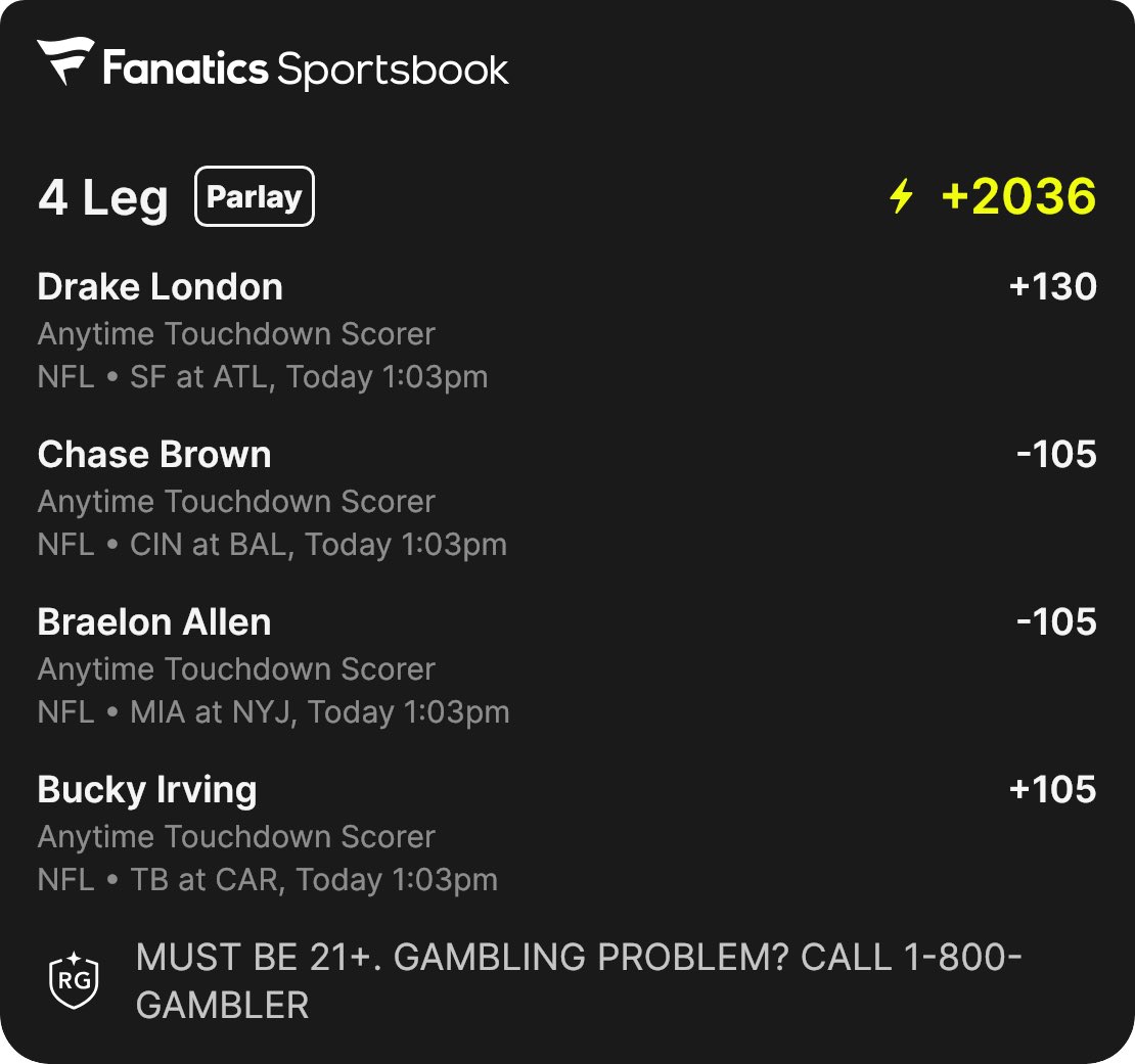 RunItUpRanch's tweet photo. TD Scorer Lays: risking .05, .05, .1, .1 https://t.co/XDgkLBC55h