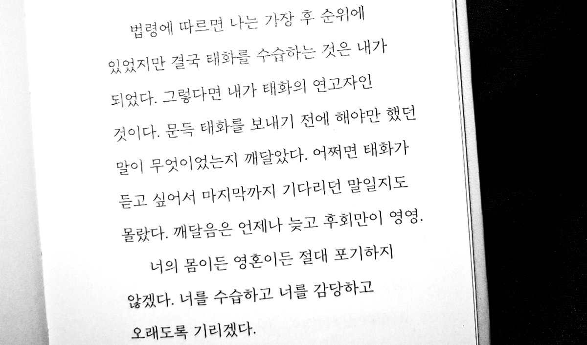 pieceofseee's tweet photo. 깨달음은 언제나 늦고 후회만이 영영.
너를 수습하고 너를 감당하고 
오래도록 기리겠다. https://t.co/eUgUq8cNwJ