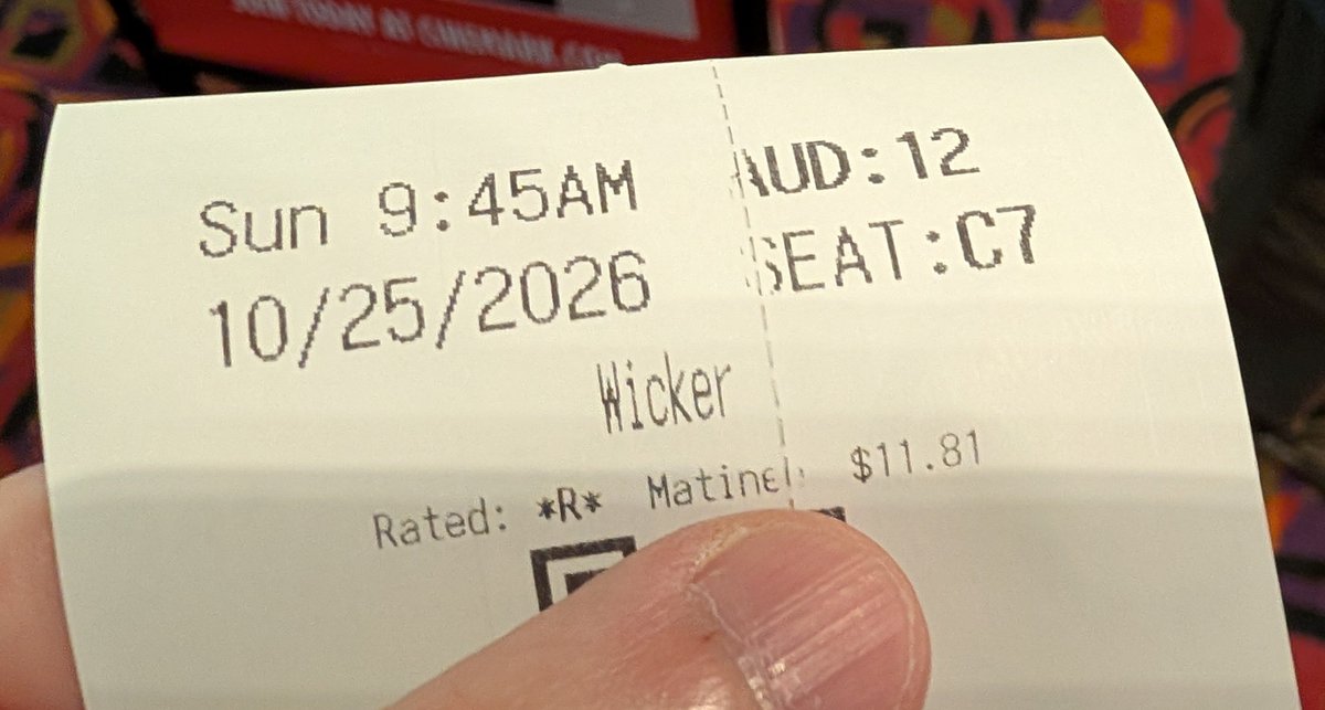 Busiris's tweet photo. Up early to see the Wicker (2026) man. https://t.co/KdGgrWLxfZ