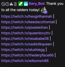 XombieMagic's tweet photo. THIS STREAM WAS SO AMAZING. Thanks to all who joined me for 12 hours of SWF! An awesome way to KICKOFF MY TIME IN THE DEAD BY DAYLIGHT CONTENT CREATOR PROGRAM! To have this happen during my affiiateversary was just icing on the cake!

Please visit the awesome raiders who came by! https://t.co/1HyzQvxwUD