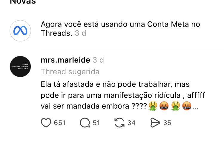vates666's tweet photo. Todo mundo sabe que as threads sugeridas pelo meta são as que mais entendem de geopolítica! https://t.co/54Zal4yMEe