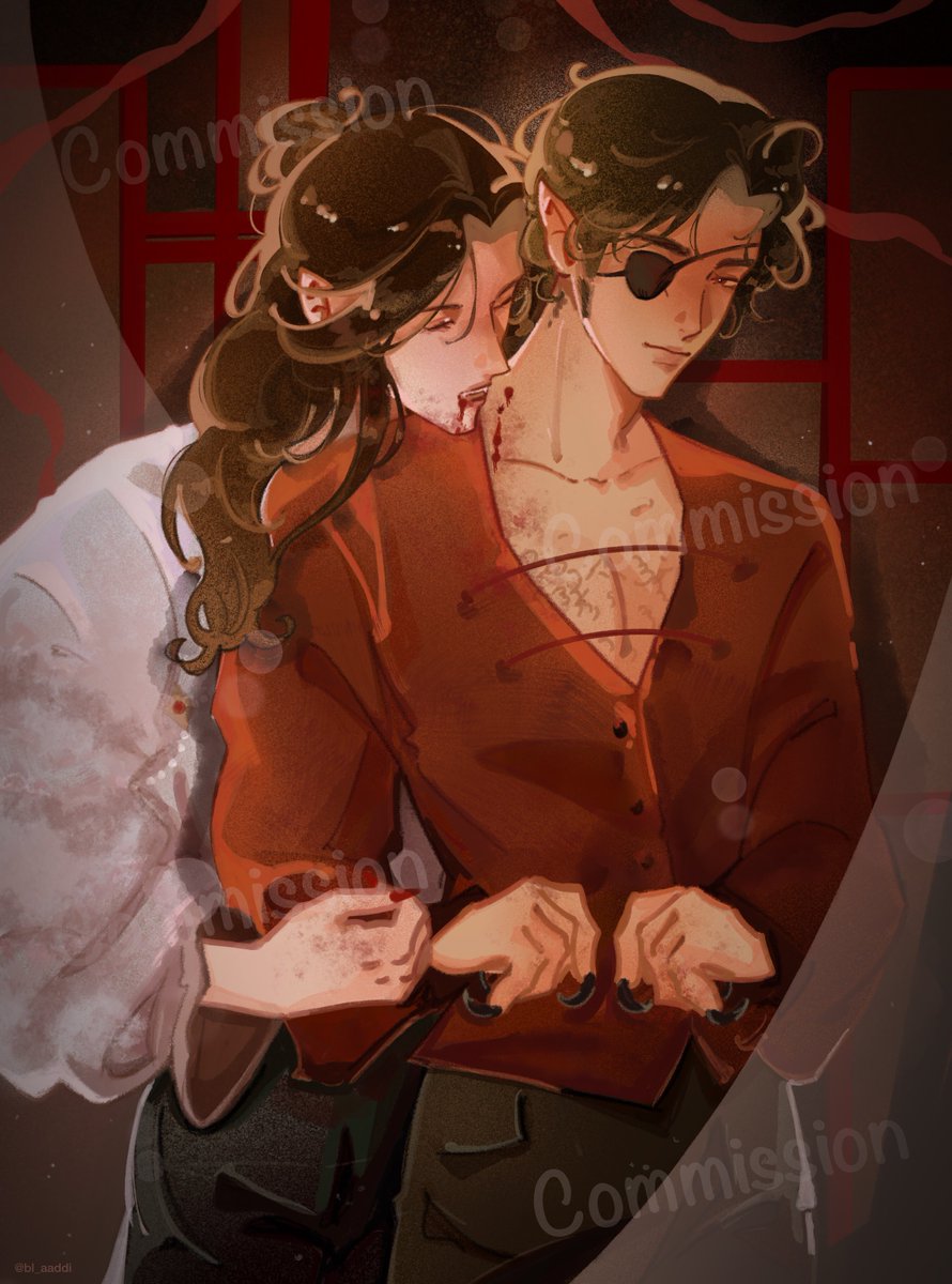 bl_aaddi's tweet photo. Hualian Halloween🩸🐺 
#TGCF #Hualian https://t.co/ErXdLqX0r3