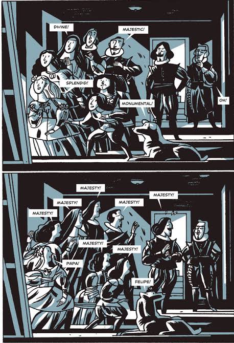 jorgertg98's tweet photo. Jorge's comic recs: The Ladies in Waiting, by García and Olivares.
The biopic of a painting. Art about art. The act of drawing breaking space and time https://t.co/q2yfbo0rPw