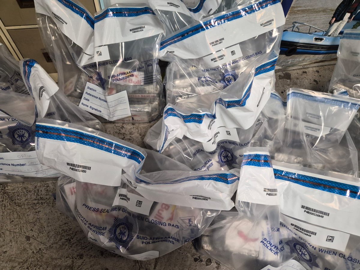 SAPoliceService's tweet photo. #sapsHQ [GENERAL MAS​EMOLA COMMENDS MULTIDISCIPLINARY TEAM FOR R200 MILLION COCAINE SEIZURE AT OR TAMBO INTERNATIONAL AIRPORT]

The National Commissioner of the South African Police Service (SAPS), General Fannie Masemola, has commended a multidisciplinary team comprising the #SAPS, the South African Revenue Service (SARS) Customs and the Border Management Authority (BMA) for intercepting five luggage bags containing 216 blocks of cocaine weighing approximately 250 kilograms, with an estimated street value of more than R200 million, at OR Tambo International Airport.

The significant seizure is a testament to the effectiveness of coordinated law enforcement efforts and the commitment of frontline officers to disrupting drug trafficking networks that seek to use South Africa’s ports of entry to move illicit substances.

General Masemola has praised the team for its vigilance and professionalism, emphasising that the SAPS will continue to work closely with its law enforcement partners to identify, intercept and dismantle #DrugTrafficking operations.

The seizure comes amid sustained efforts by law enforcement agencies to clamp down on drug trafficking through the country’s busiest international airport.

Over the past 24 months, a total of 116 drug mules have been arrested at OR Tambo International Airport.

These arrests highlight the continued efforts by law enforcement agencies to detect and prevent the transportation of illicit drugs through South Africa’s borders.

The SAPS reiterates its commitment to working with SARS Customs, the BMA and other stakeholders to strengthen border security, disrupt organised criminal networks and ensure that those involved in the illicit drug trade are brought to justice.

#FightingCrime #DrugsOffTheStreets #PartnershipPolicing #SaferCommunities ST
