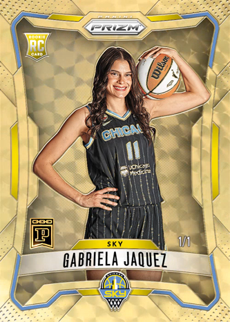 paninitracker's tweet photo. 🏀 Gabriela Jaquez #1/1 SOLD for $350.00 (0.15 ETH)

2026 Panini NFT Prizm WNBA · Base Prizms Gold Vinyl

Buyer: Blisterine 👤 https://t.co/1sclZ1rxDH

See more #GabrielaJaquez for sale 👉 https://t.co/NXNQFfwW3T

#whodoyoucollect #nft #PaniniNFT #PaniniBlockchain https://t.co/hG1WwQ5yjY