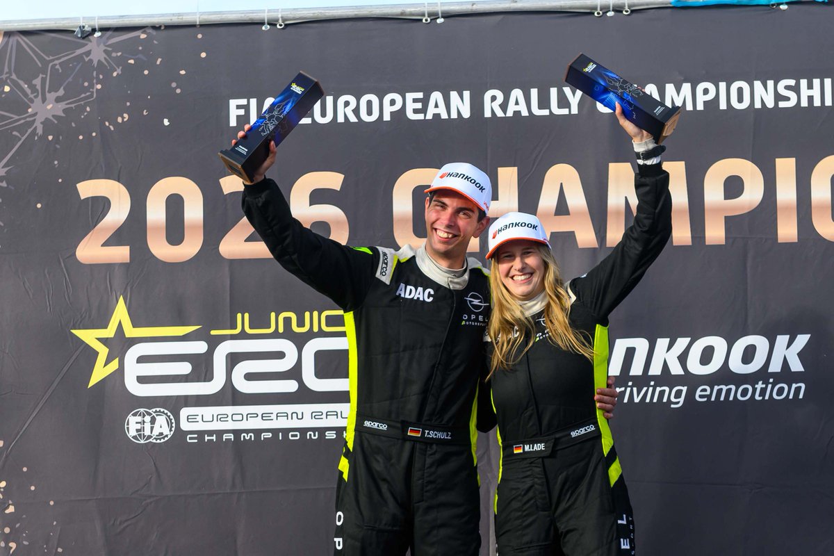 FIAERC's tweet photo. It's time to celebrate 🍾

#FIAERC | #RallySixCitiesNorthofPortugal 🇵🇹 https://t.co/qOiMzxbLW0