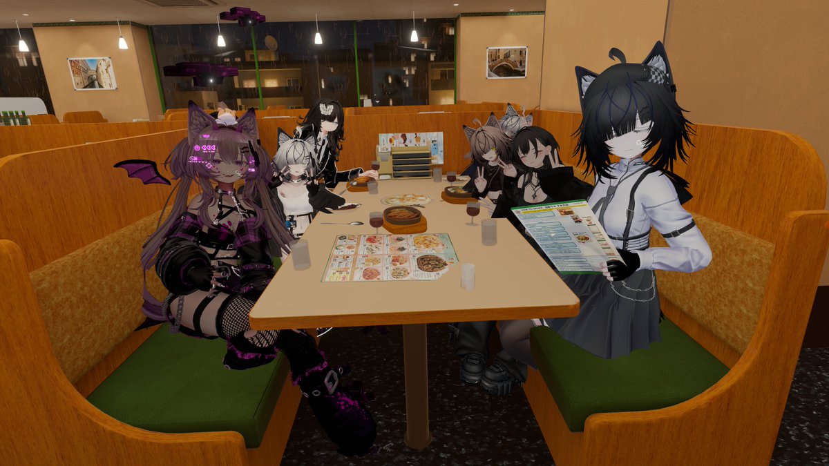 Deto_VRC's tweet photo. サイゼでたくさん雑談した～！たくさんの白戌で眼福でねます　
#白戌壱号3D https://t.co/nwv2mmXPR6