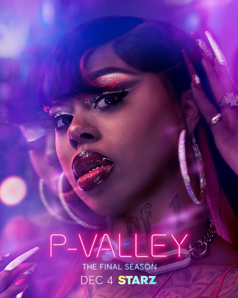 PValleySTARZ's tweet photo. ROULETTEEEEE BABYYYYY 💋💅🏾

The final season of #PValley premieres Dec 4 with two episodes, only on @STARZ. https://t.co/tefJQXpDv7