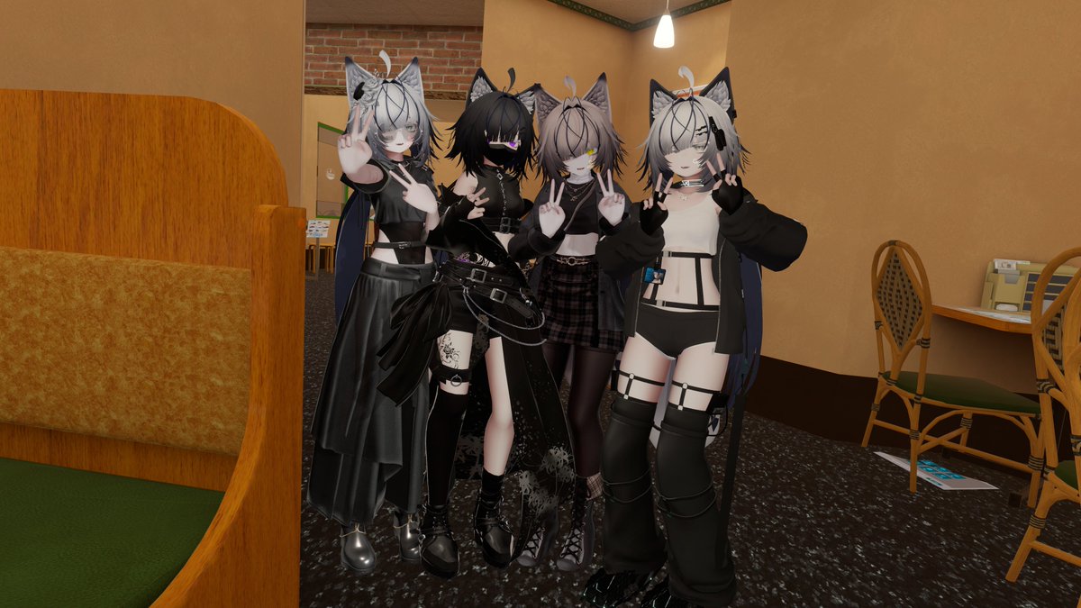 Deto_VRC's tweet photo. サイゼでたくさん雑談した～！たくさんの白戌で眼福でねます　
#白戌壱号3D https://t.co/nwv2mmXPR6