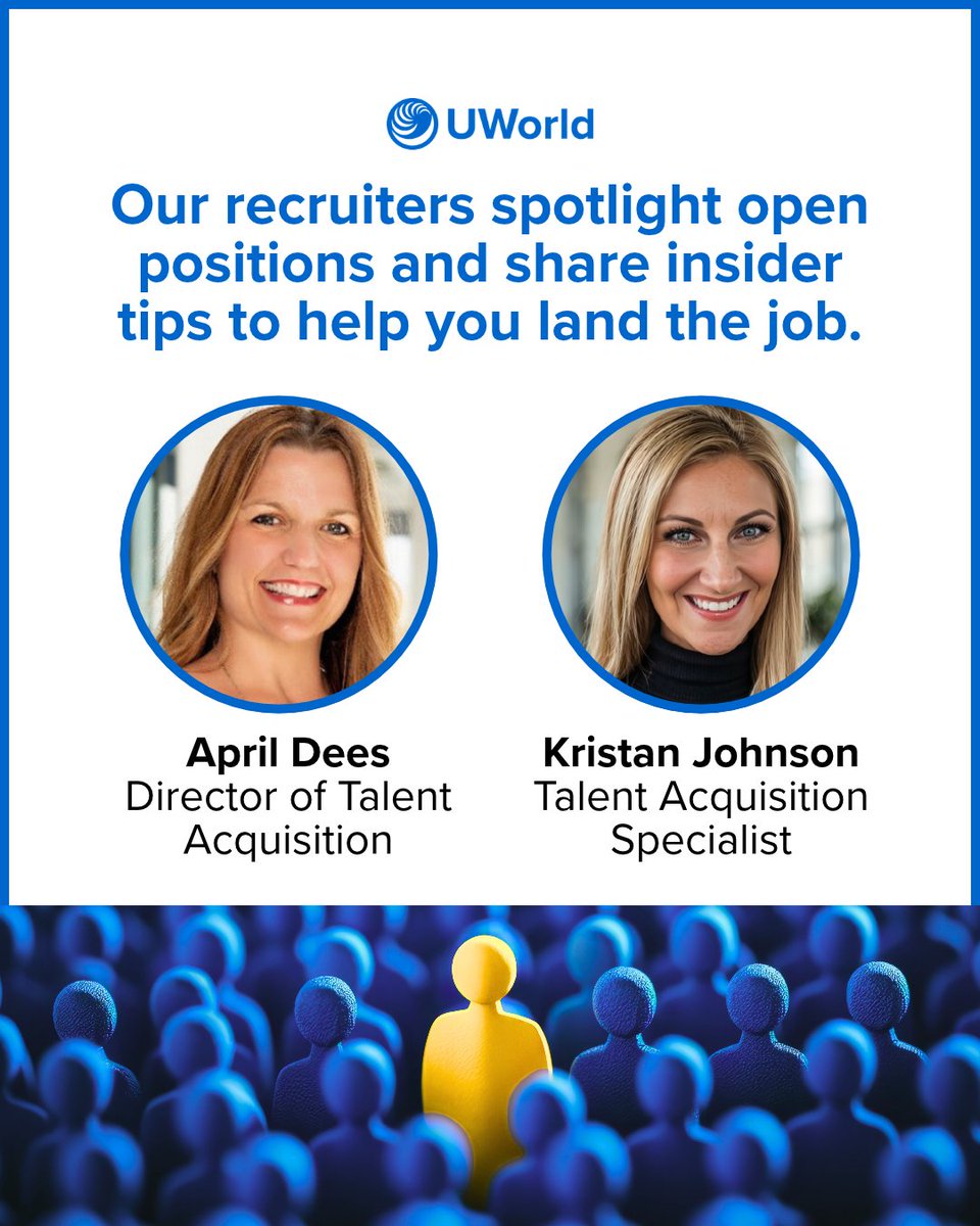 UWorld's tweet photo. Want to get hired here? 👀

Our recruiters are spotlighting open positions and sharing insider tips to help you stand out!

From accounting and marketing to sales leadership, your next opportunity could be waiting.

💼 Apply: https://t.co/CXRXmpDg58

#NowHiring #CPAJobs https://t.co/IsZS9GMtDY