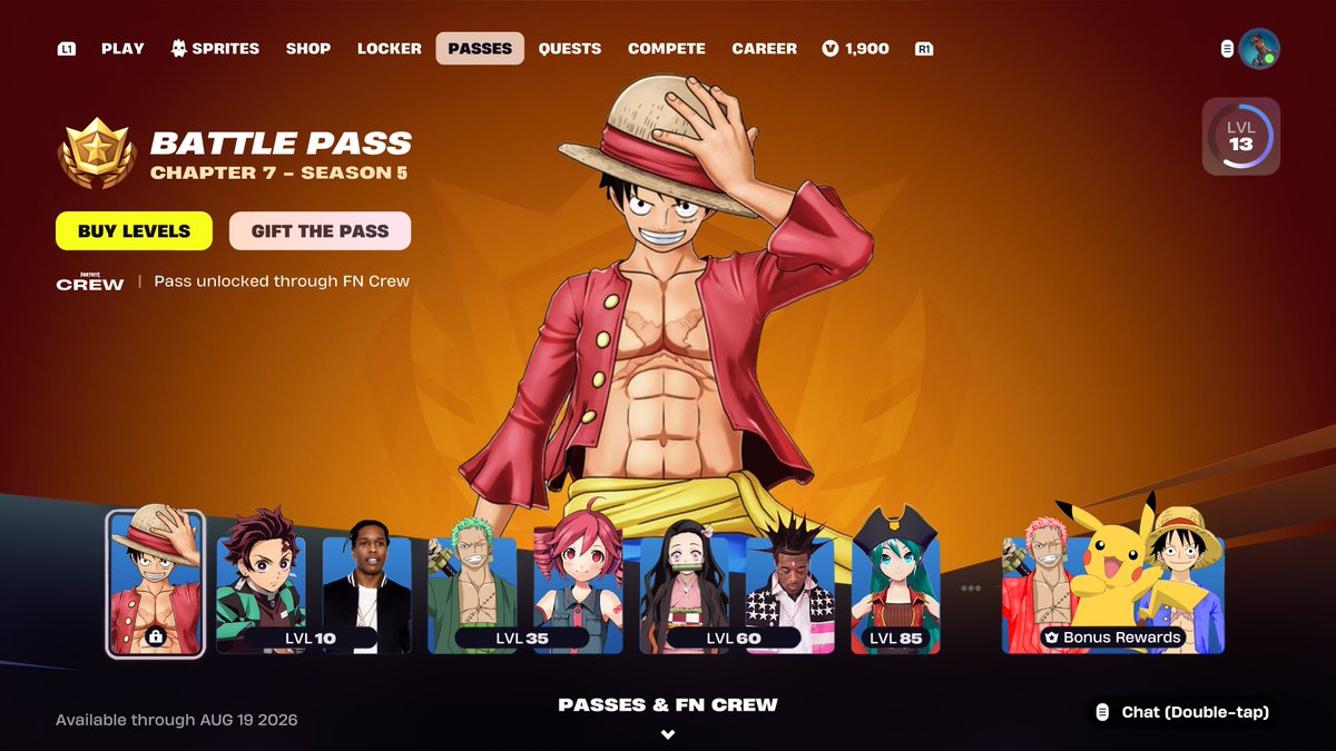 FortniteFNLK's tweet photo. Fortnite Chapter 7 Season 5 Battle Pass 

https://t.co/1BBFKb2PZU https://t.co/qteLw04zqa
