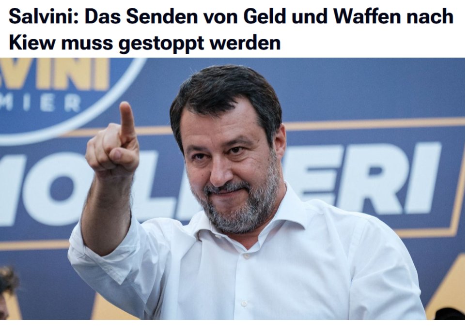 silverfrau's tweet photo. Damit ist 😍🇮🇹SALVINI auf klarem Konfrontationskurs mit der Kriegtreiberin MELONI! https://t.co/fDvevlBwI5