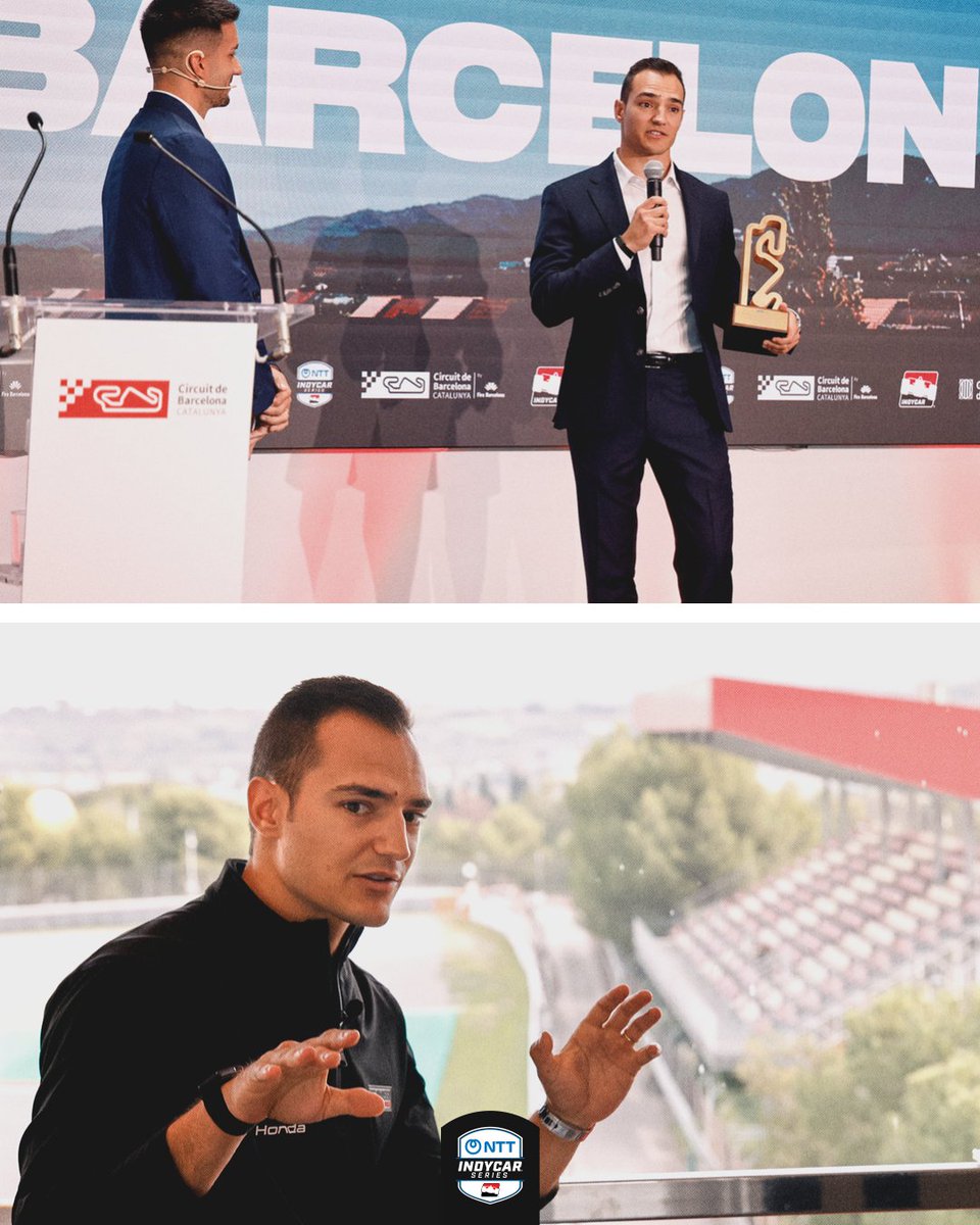 IndyCar's tweet photo. 📍Circuit de Barcelona-Catalunya

A warm welcome home 🫶 https://t.co/uoJl63YoOA