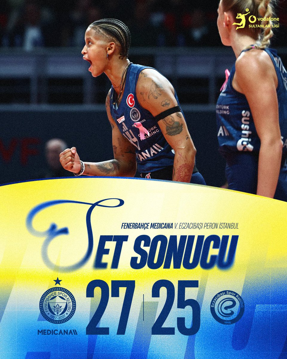 FBvoleybol's tweet photo. İkinci set bizim! 💛💙

#SarıMelekler https://t.co/bxJsC4u1lG