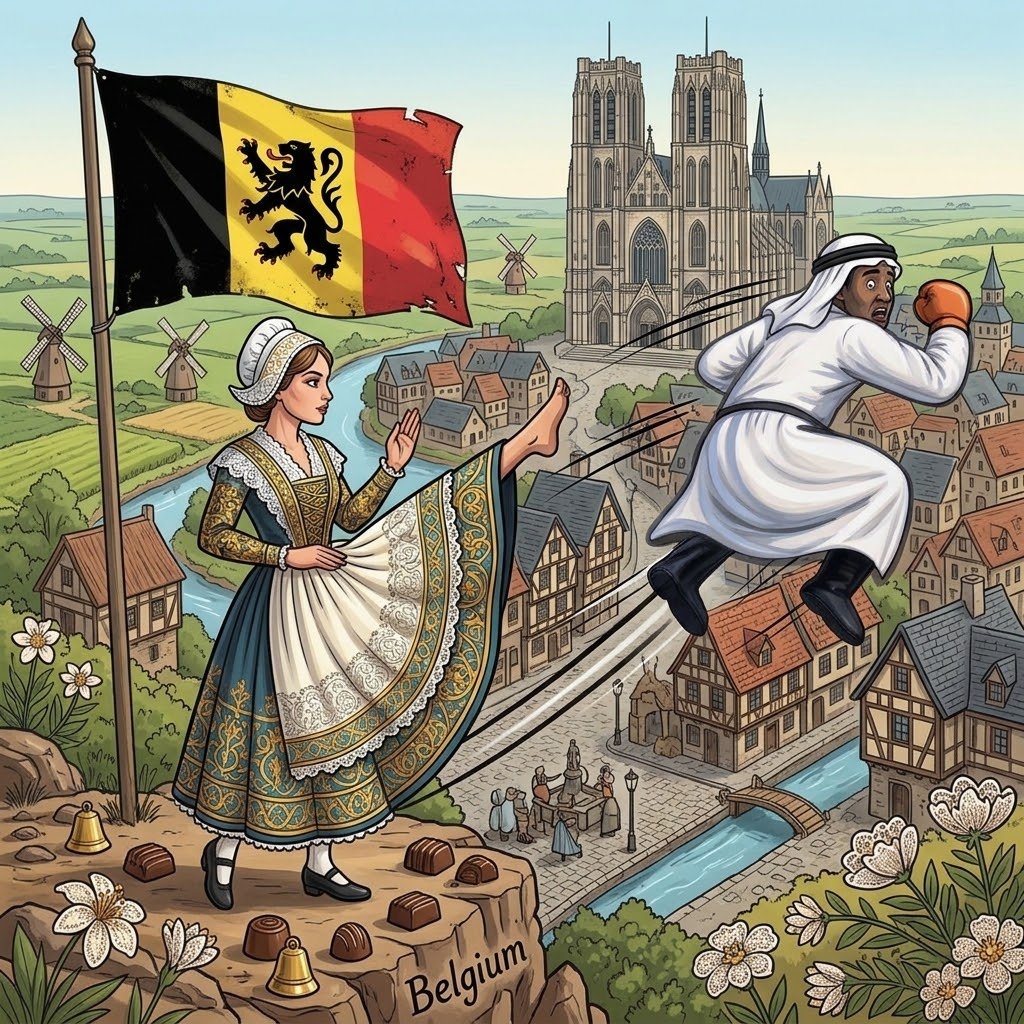 the_trinitarian's tweet photo. Belgium, wake up! 🇧🇪✊ https://t.co/WcqWd7mXmd