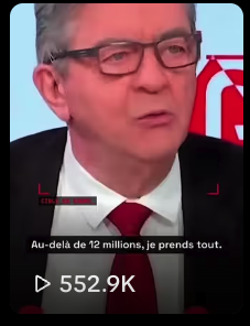 AlexanderKun_'s tweet photo. 4 MILLIONS de vues au total toutes plateormes confondues pour une vidéo dans laquelle je dénonce l'hypocrisie de Jean-Luc Mélenchon sur l'héritage.

Je m'y attendais pas trop 😅

https://t.co/OnBM93lyAT https://t.co/HUMymzNqk4