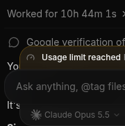 itsindishere's tweet photo. Opus locked in HARD.

This is on the $20/mo plan btw. Consumed 15% of my weekly limits.

I think limitless claude is back to T3 Code. https://t.co/d4nfMfLfcj