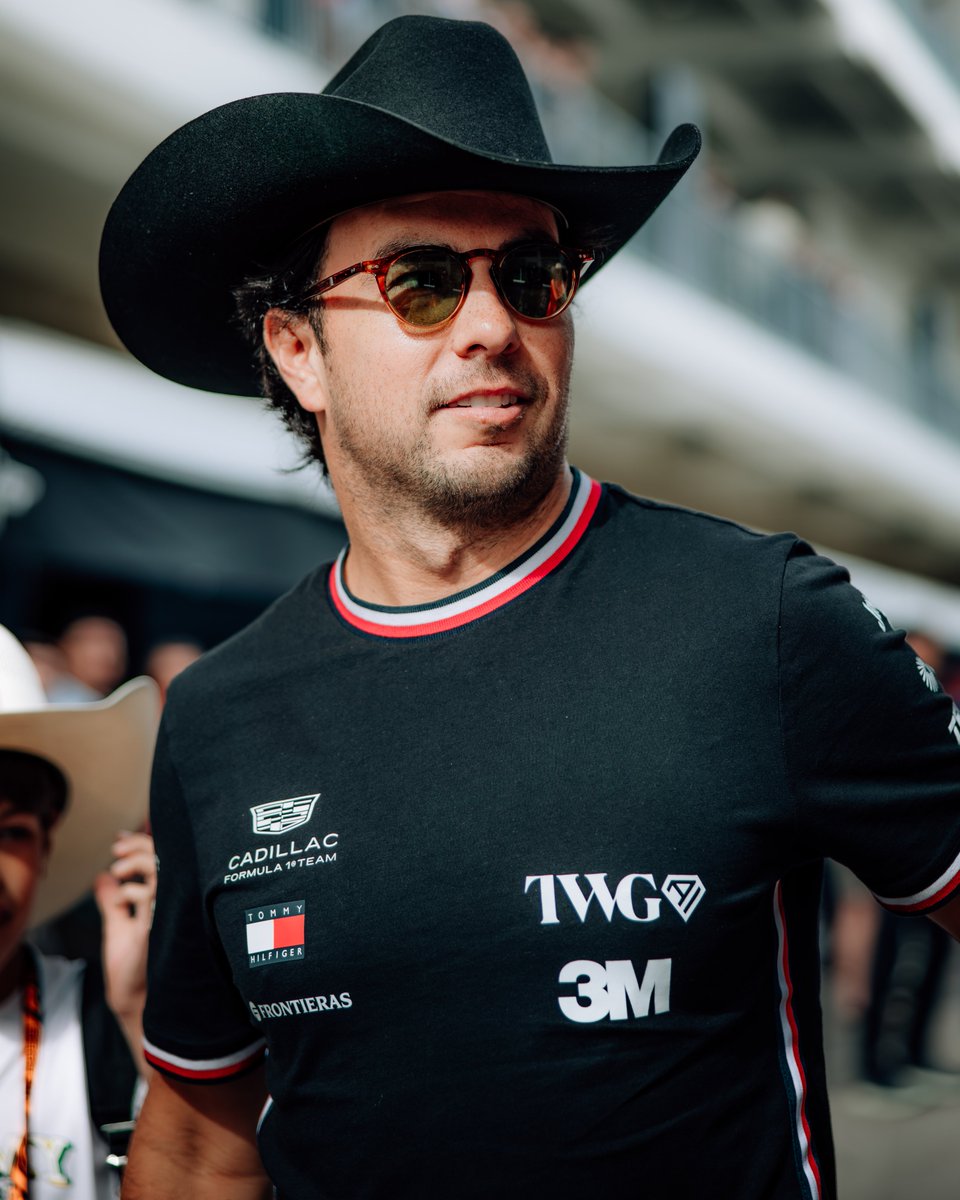 F1's tweet photo. Perez and Bottas arrive for Cadillac's home race! 

#F1 #USGP https://t.co/SsSy9UQiwb