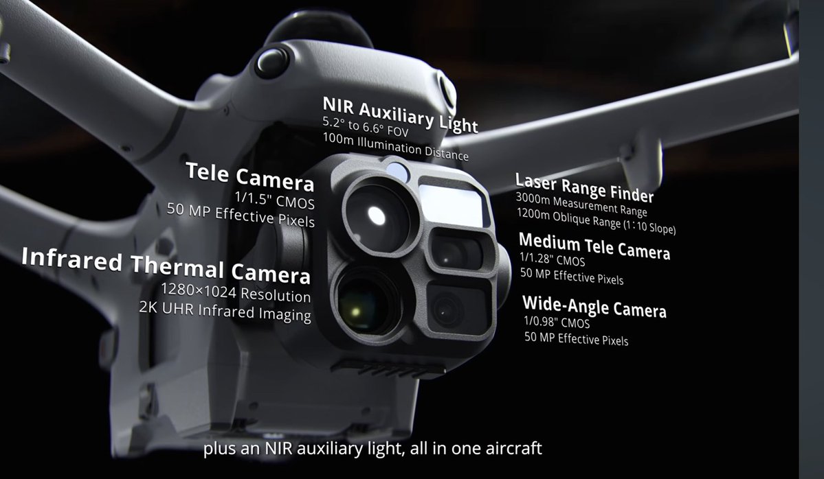 JHL_Express's tweet photo. DJI is mass rolling out 1280 x 1024 thermal imaging for its Mavic-sized drones while American 640 x 480 imagers are on 6+ mo lead times 

This should be a MASSIVE wake up call to the Western industrial base, fire alarms should be ringing. https://t.co/LpYpQOb2NH
